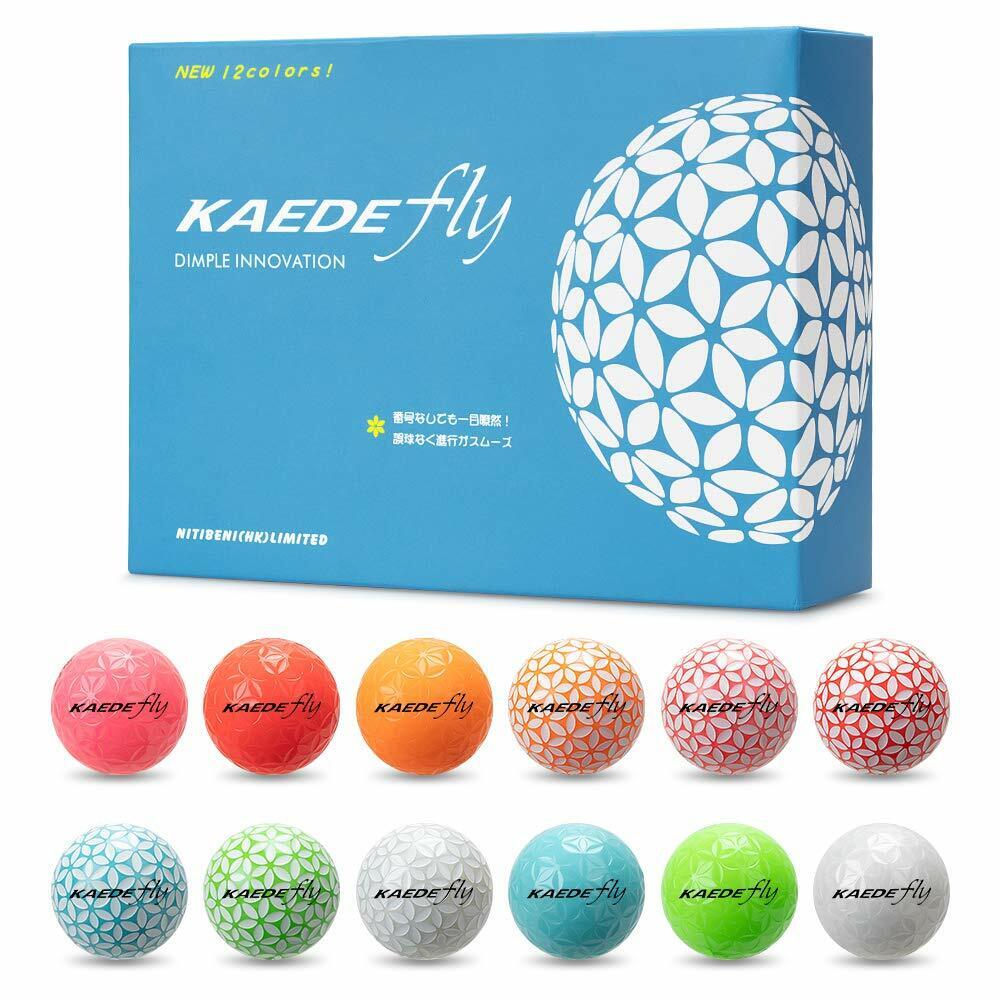 KAEDE Double Colored Distance Golf BallsOne Dozen