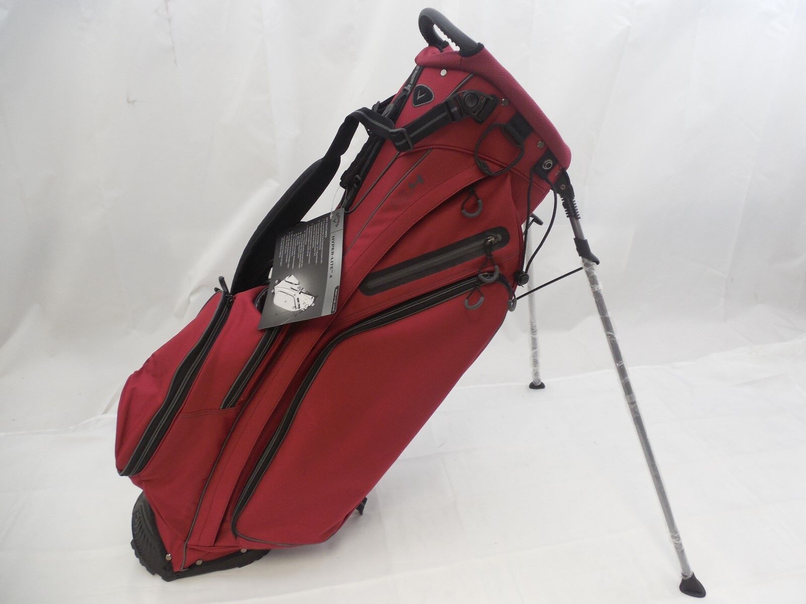 New Callaway HL4 Stand Carry Golf Bag Cardinal Red Hyper-Lite 4 HL-4