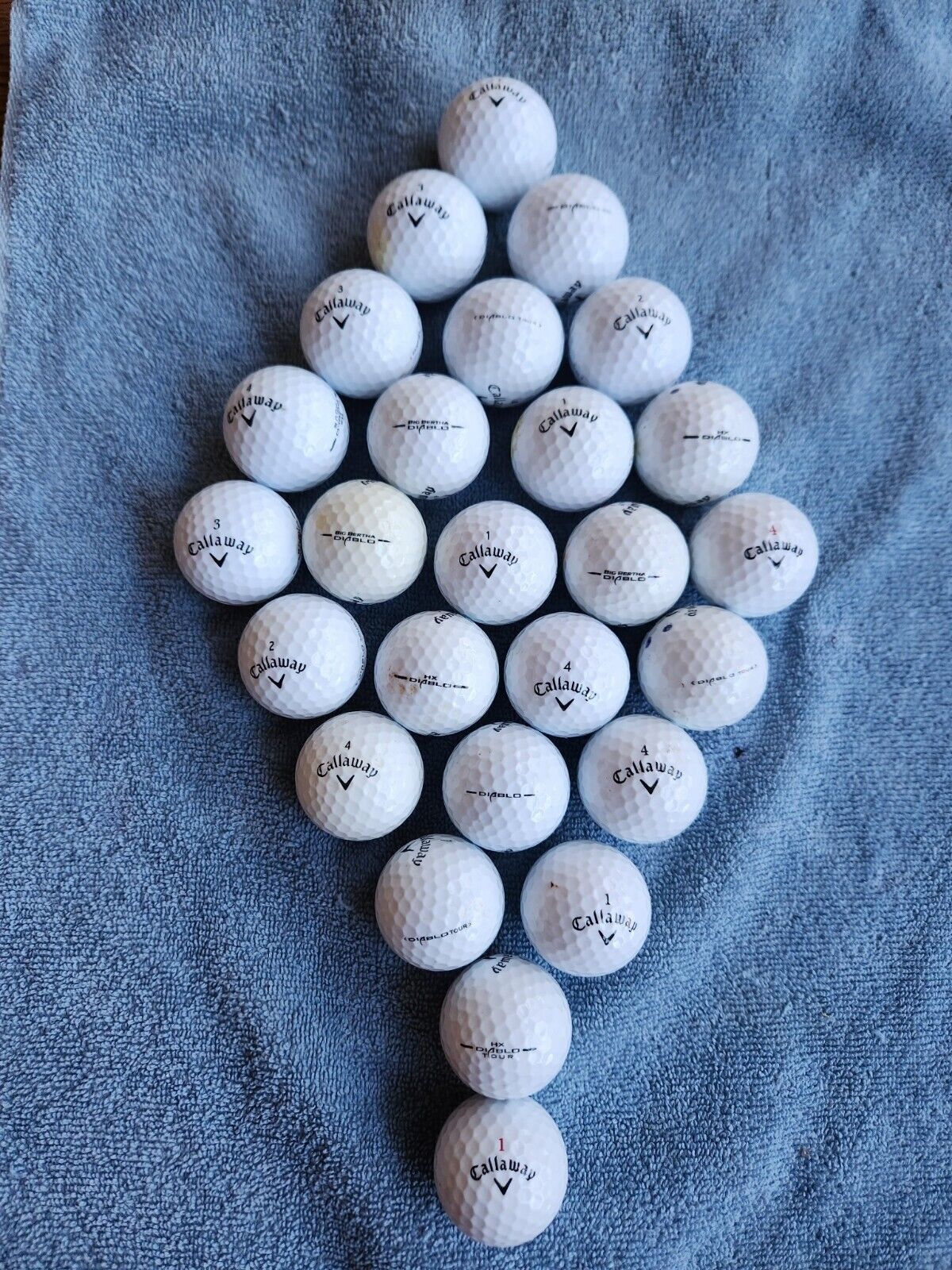 26 Callaway \'Diablo\' Used Golf Balls                           (Free Shipping) 