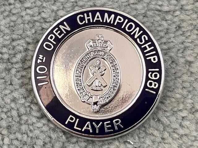 1981 Open Golf Championship Players Badge