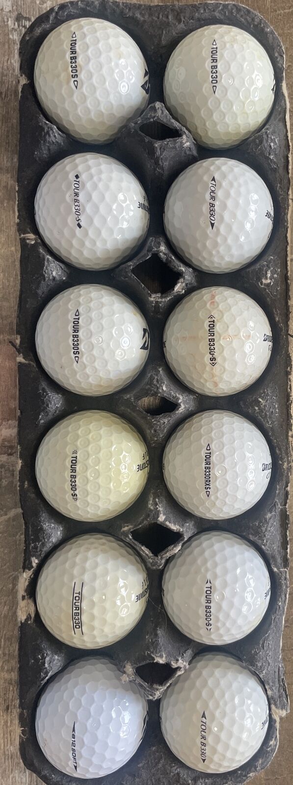 Bridgestone Tour B330 Golf Balls - 12 Used