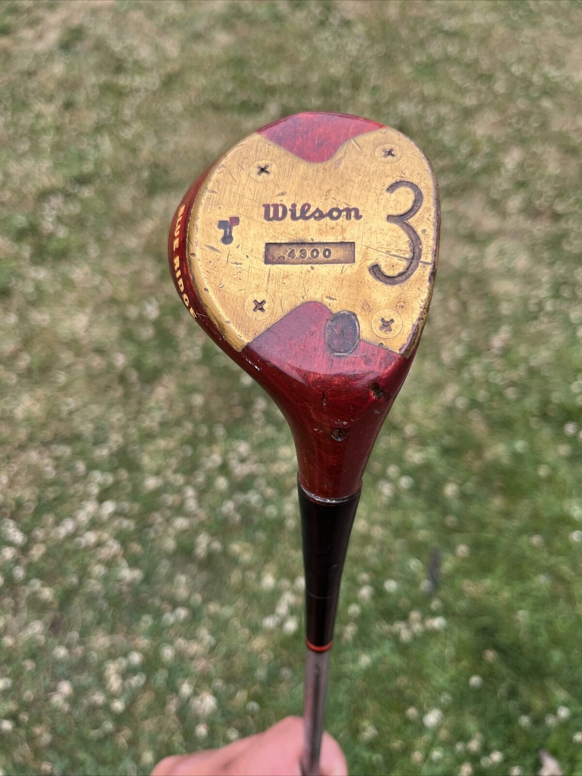 Wilson Sam Snead 3 Wood Blue Ridge Strata-Bloc Wooden Golf Club Right Handed