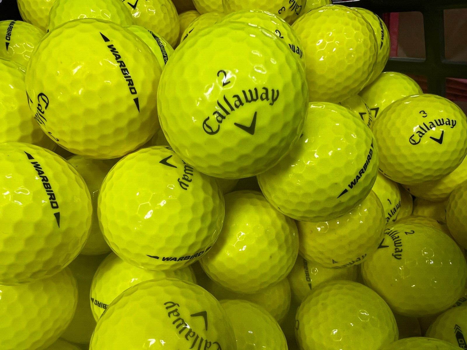 24 Yellow Callaway Warbird  Near Mint AAAA Used Golf Balls
