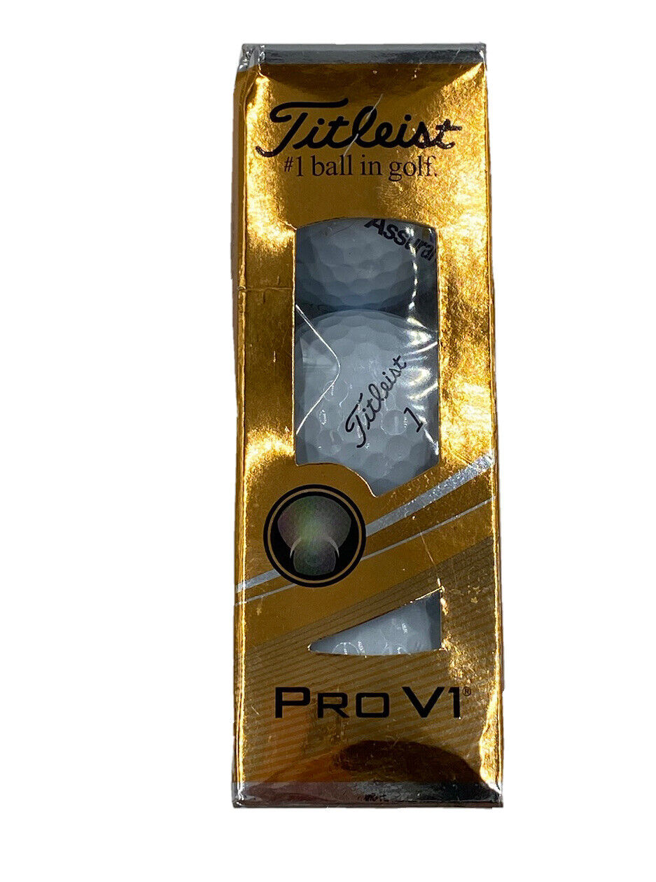 Titleist Pro V1 Sleeve Of Golf Balls 3 Pack - Brand New Sealed - #1 Ball In Golf