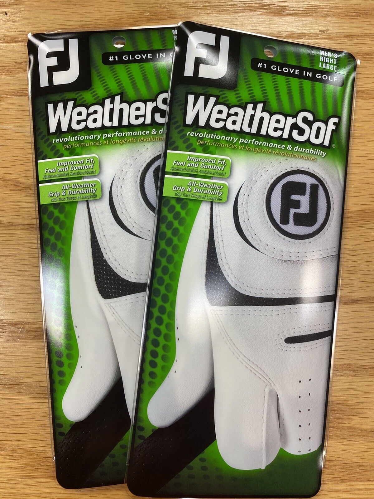 New FootJoy WeatherSof 2-Pack Golf Gloves - Value Pack - Pick Size - RH (LEFTY)