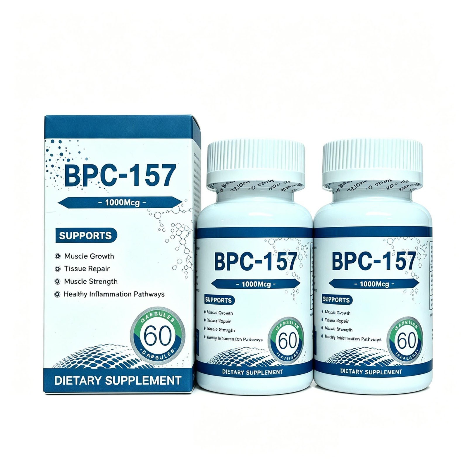 5/3/2 bottles B-157 1000mcg 60 Capsules - Accelerate Muscle Tissue Repair