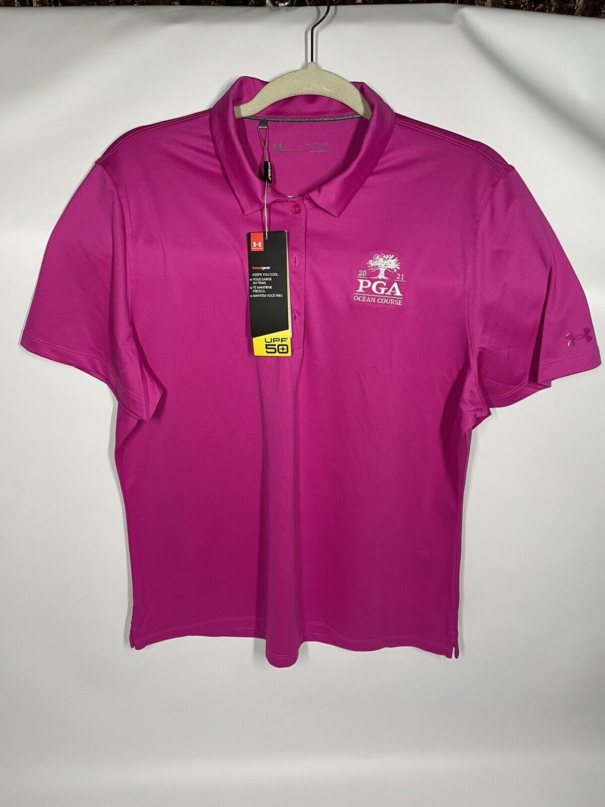 2021 PGA Championship Kiawah Island Womens golf shirt XL. Under Armour