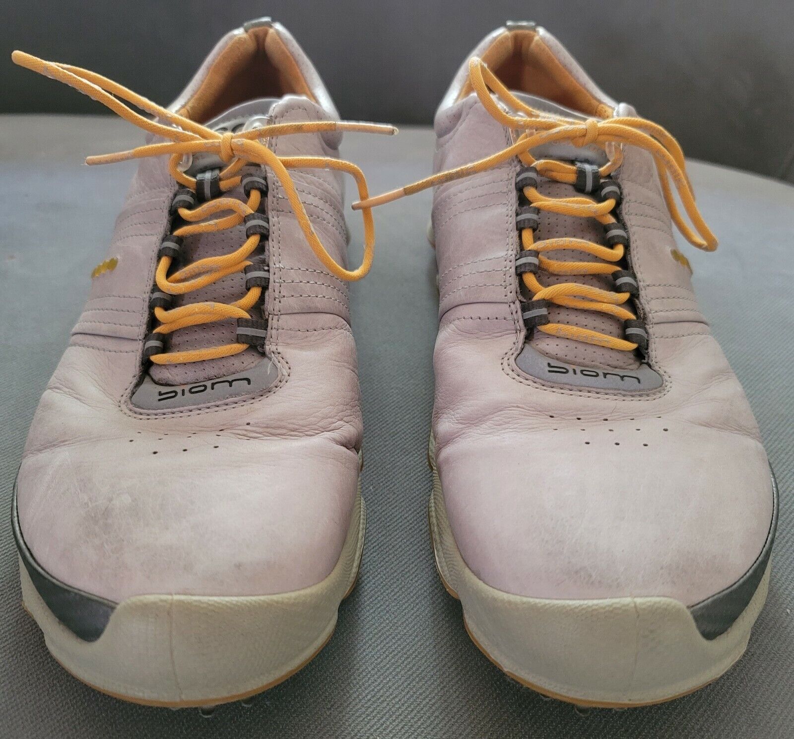 Ecco Biom Hydromax Golf Shoes Flex Cleats Yak Leather Mens Sz EU 44 US 10-10.5