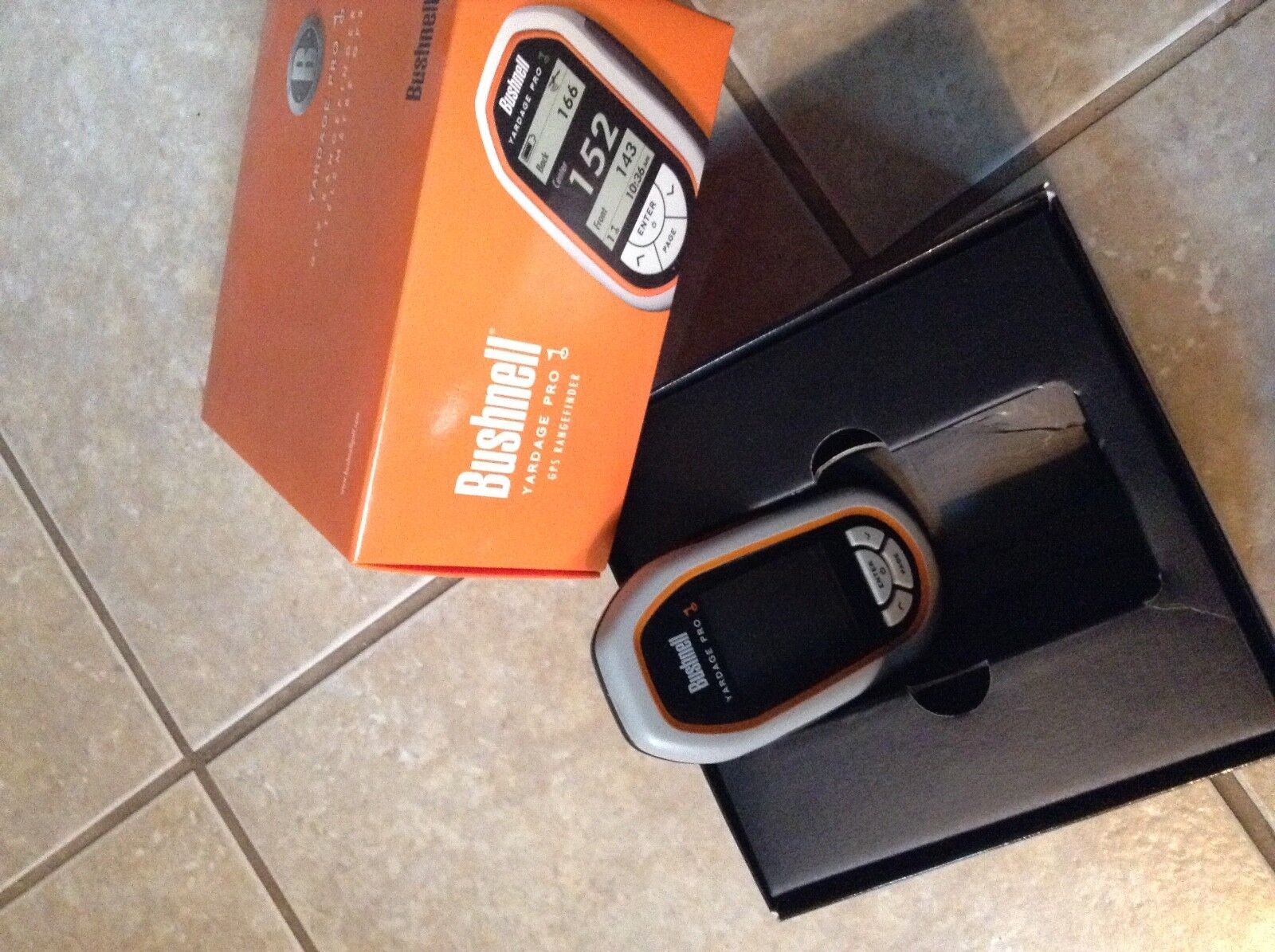 Bushnell Yardage Pro Golf GPS Rangefinder Unit Non Working(Orange/Black)