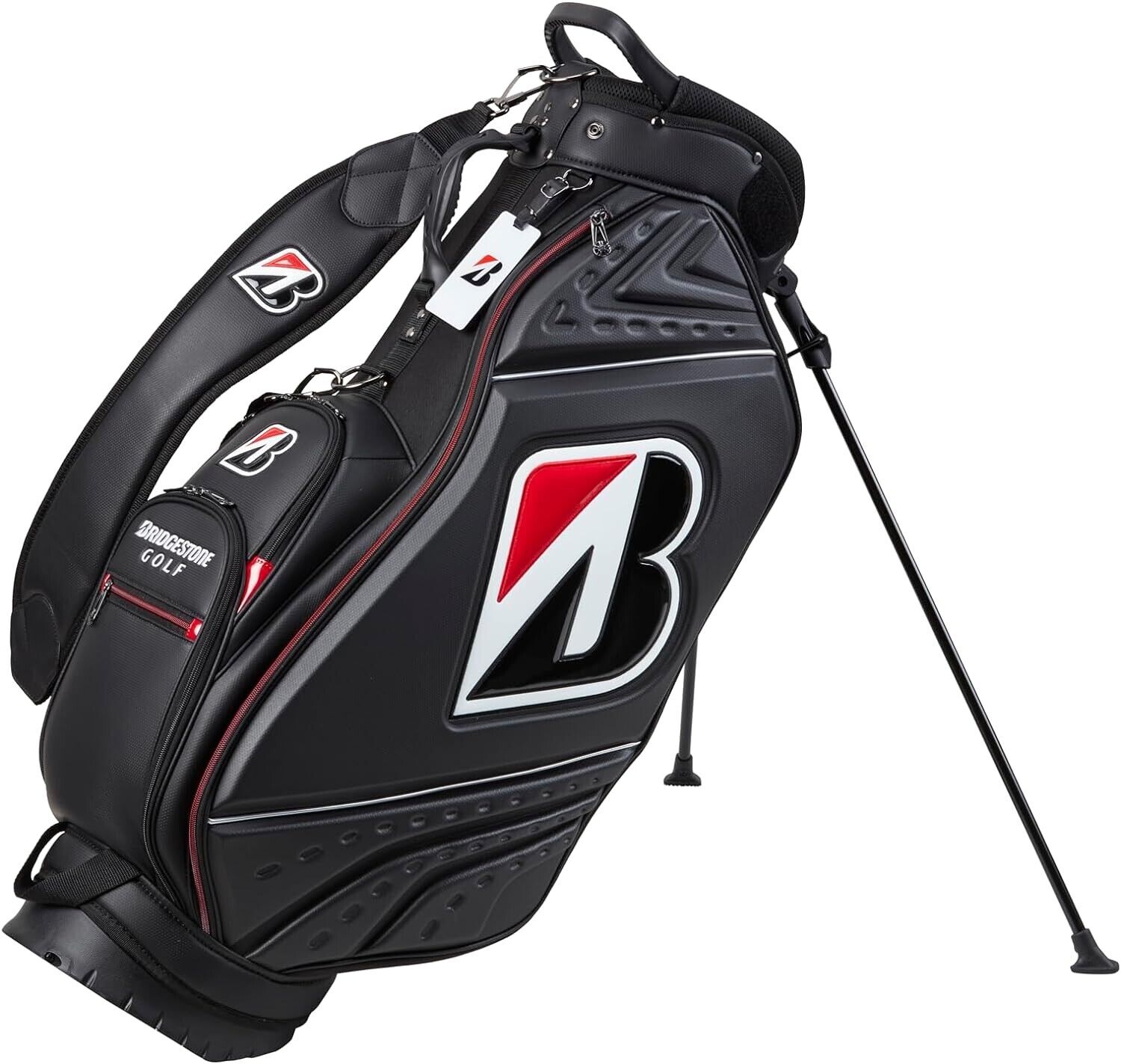 BRIDGESTONE CBG402 Golf Men\'s Stand Caddy Bag TOUR 9.5 x 47 inch 3.6kg Black