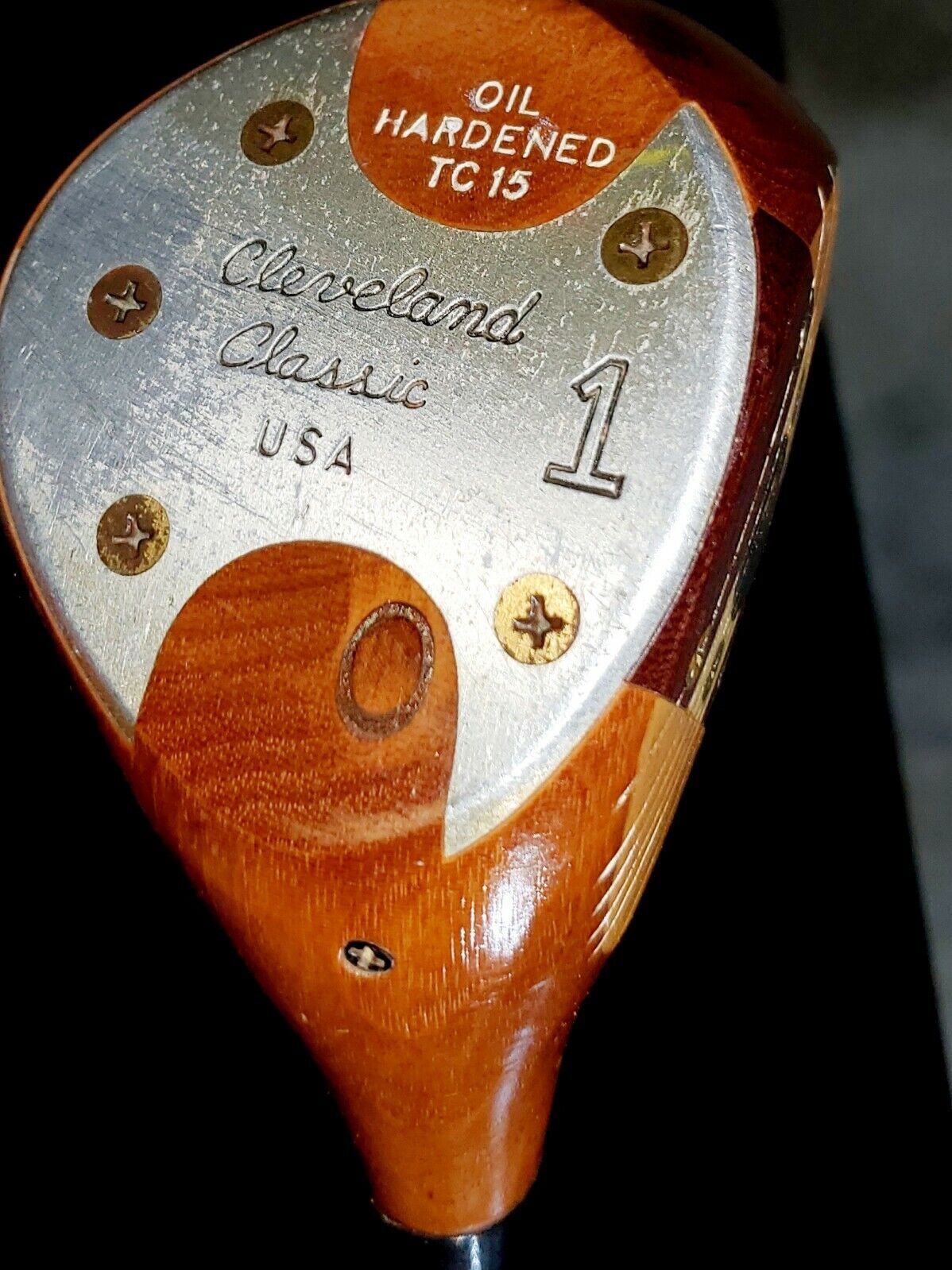 Cleveland Classic TC 15 Oil Hardened Persimmon Driver Dynamic Gold R300 Shaft