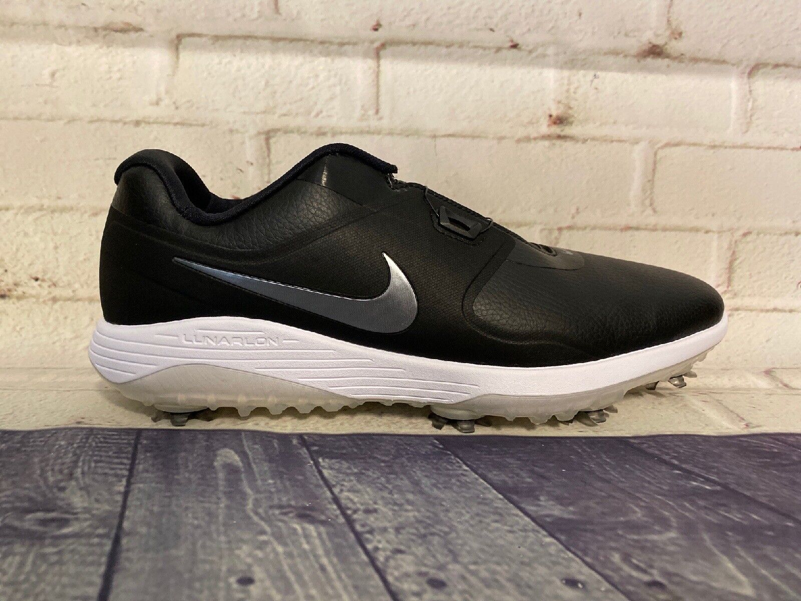 Nike BOA Golf Shoes Vapor Pro Mens AQ1790-001 Black Waterproof Hybrid Size 10.5