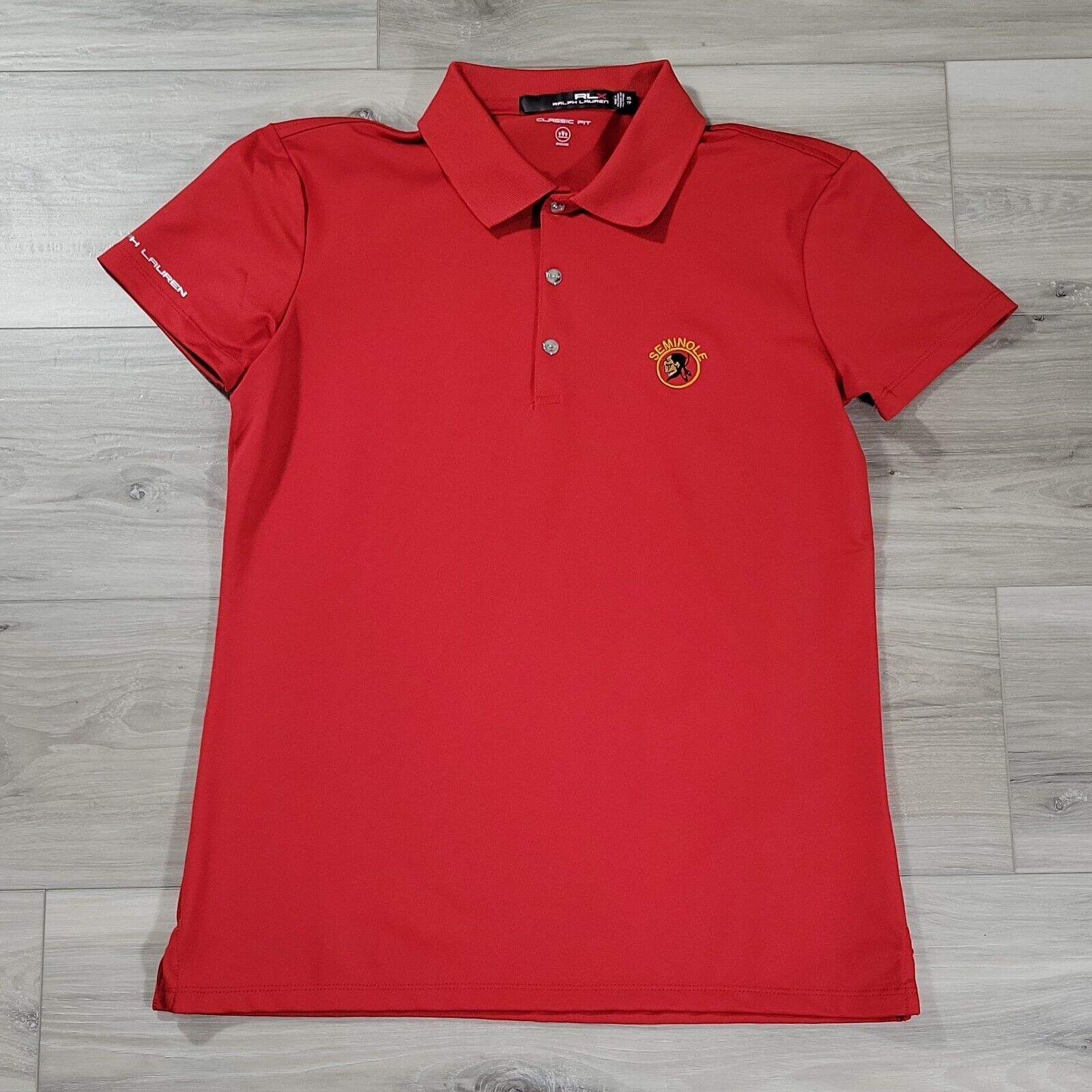 Seminole GC RLX Ralph Lauren Women\'s Polo Shirt XL Extra Large Red Golf NEW OS