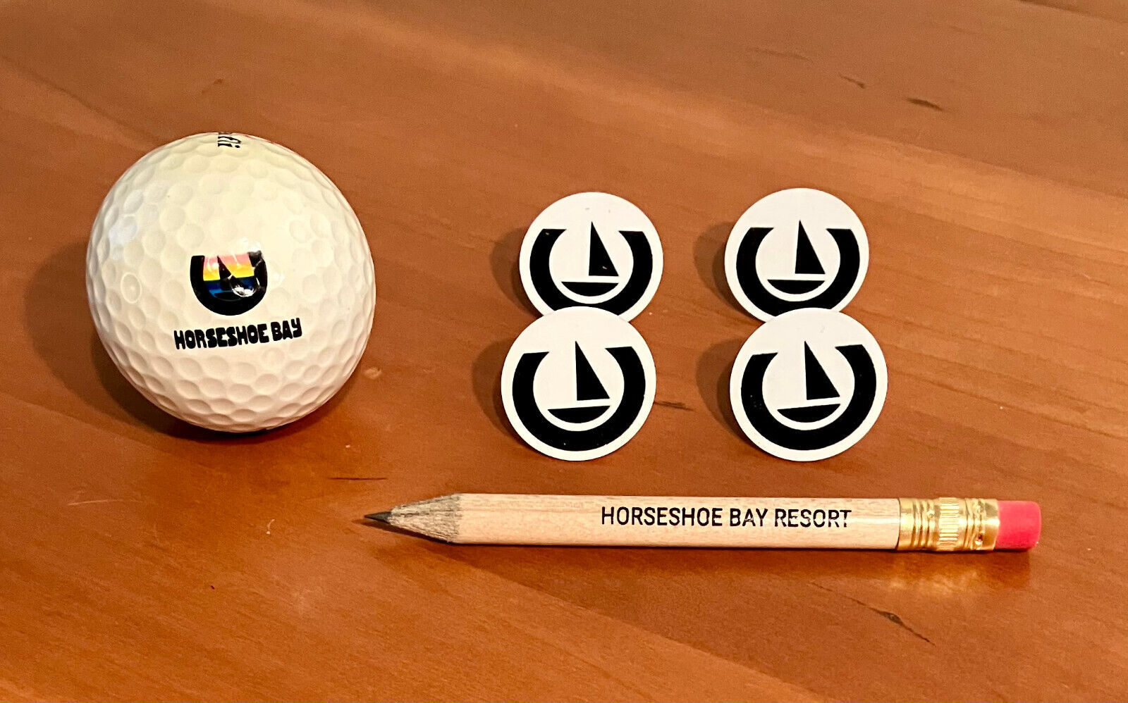 Horseshoe Bay Resort (Texas) Logo Golf Ball Markers Pencil