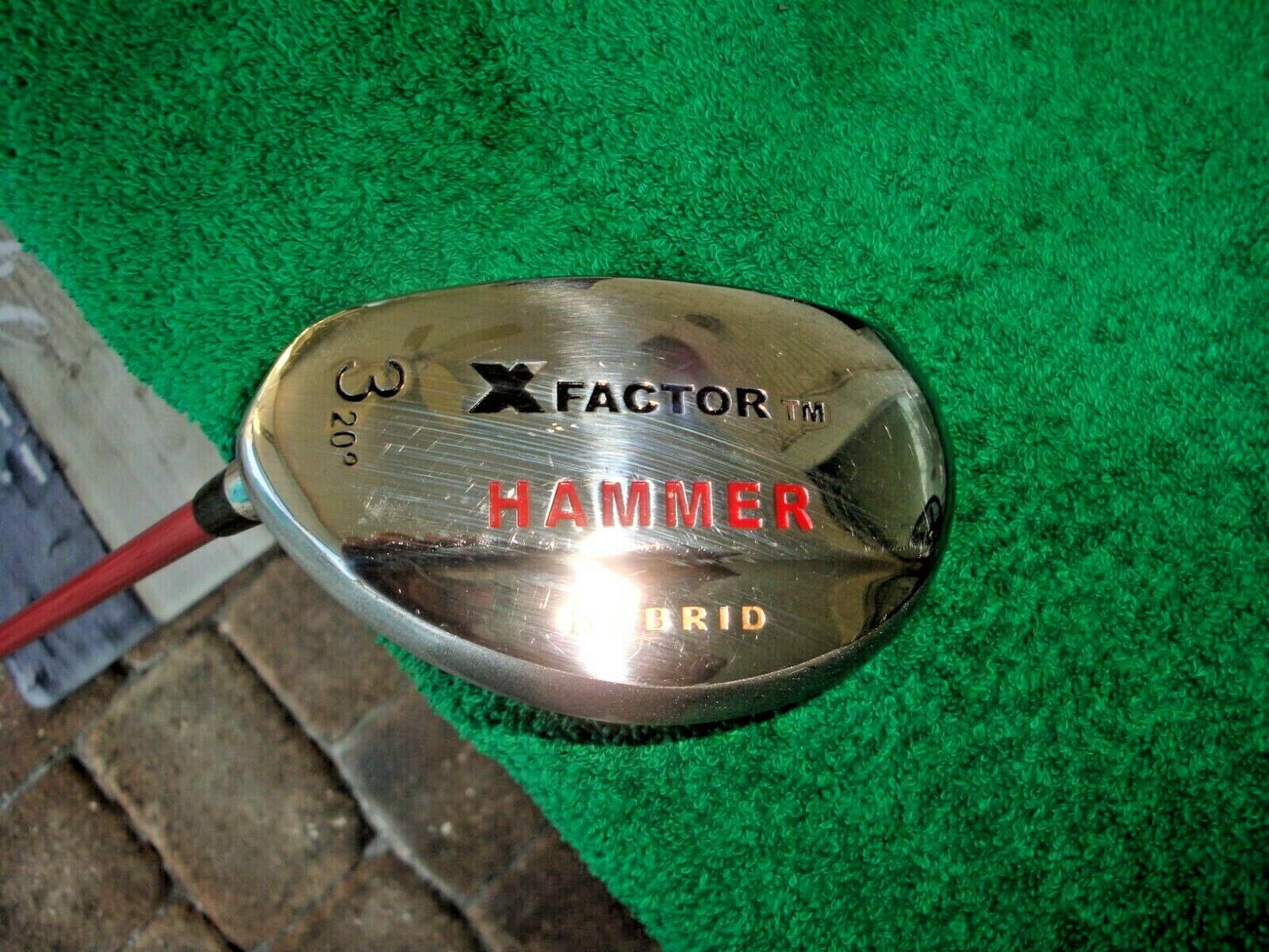 HAMMER X Factor 20 Degree #3 Hybrid LH Regular Flex Graphite Golf Club