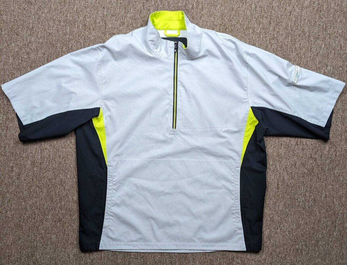 FootJoy Dryjoys HydroLite Short Sleeve Rain Shirt Mens XL - Waterproof Golf Gear