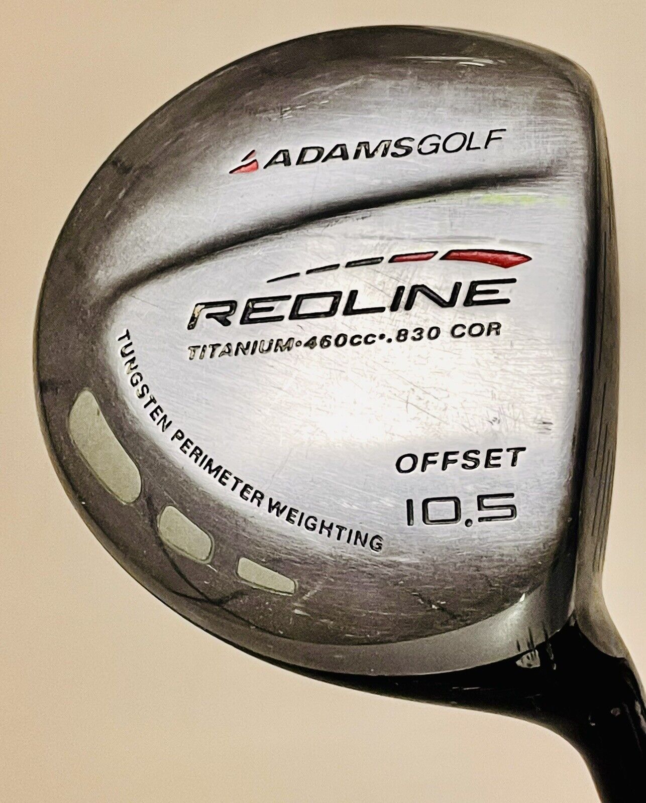 Adams Redline Offset Driver 10.5° Degree Regular Flex Red-line Off-set Golf Club