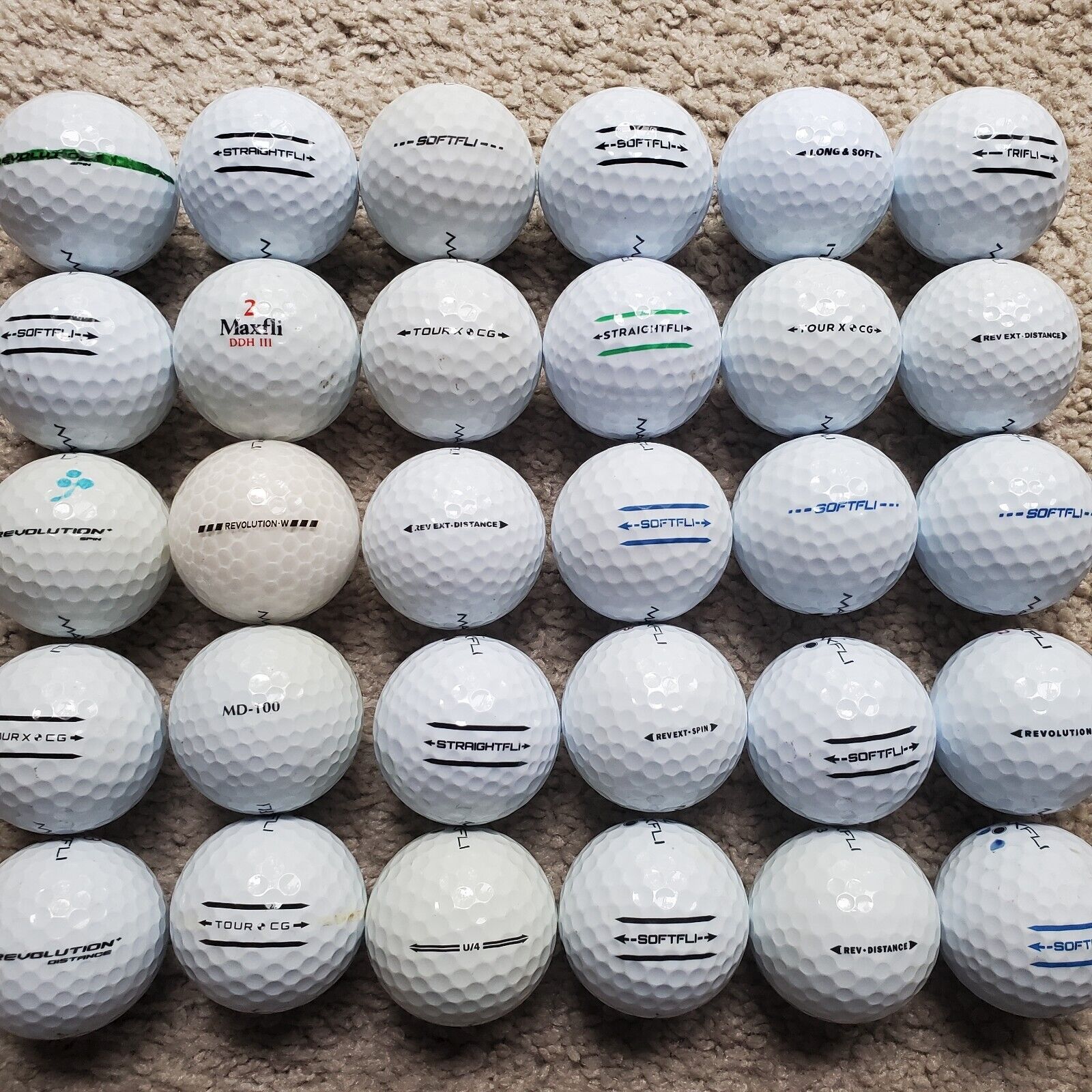 52 Maxfli Golf Balls 5A -4A *Ships Free*