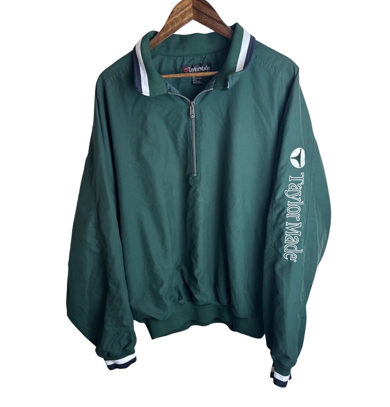 Vintage Taylor Made Golf Men’s 1/4 Zip Green Jacket Size XL