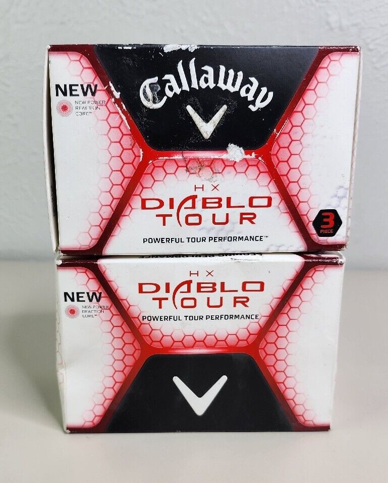 24 Callaway Hx Diablo Tour  Golf Balls 2 Dozen Ball NEW Power Reaction Core 
