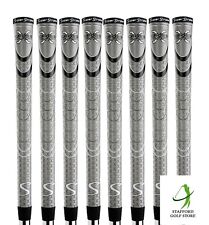 SuperStroke Cross Comfort Golf Club Grips Gray/Black MIDSIZE .600 Round LOT OF 8 picture