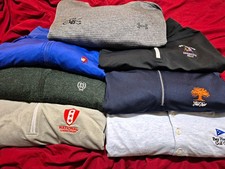 Golf 1/4 Zip & Long Sleeve Shirt Lot Golf Top 100 Peter Millar B Draddy XL picture