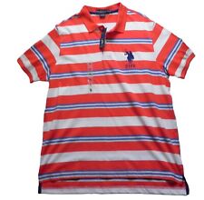US Polo Assn Shirt Adult Extra Large USPA Rugby Embroidered Golf Polo Mens NWT picture