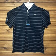 Good Good Fighting For Par Mens Striped Golf Polo Shirt XL Extra Large Black NEW picture
