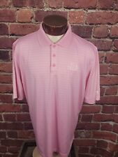 Under Armour Men's XL Pink White Kiva Dunes Short Sleeve Golf Polo Shirt 🛺 picture