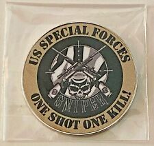 Special Forces - One Shot One Kill - NEW Pro size 32mm Slim - Golf Ball Marker picture