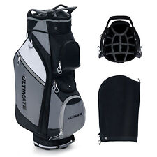 Valuable Golf Cart Stand Bag w/14-Way Dividers & 7 Waterproof Pockets Rain Hood picture