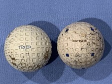 Vintage Square Mesh Golf Balls - Tiger & Kro-flite.  picture