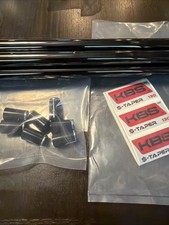 KBS $-Taper 130 XStiff  Black PVD .355 4-PW Shaft Set Steel Free Ferrules picture
