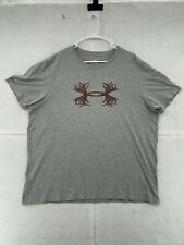 Under Armour Shirt Adult XL Extra Large Gray Short Sleeve Tee Outdoors Hunting picture