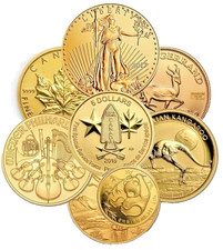 Random Year - 1/10th Oz Gold Coin - Varied Condition - Any Mint picture
