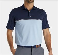 NWT FootJoy FJ Golf Polo Shirt Men's Size L Color Navy/Blue #27340 picture