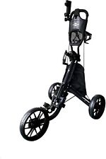 Hoveroid 3 Wheel Golf Push Cart Foldable Golf Trolley Easy Push and Pull Black picture