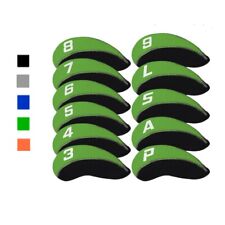 11pcs Neoprene Golf Club Iron Head Covers For Titleist Callaway Ping Taylormade picture