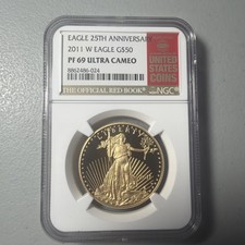 2011-w Proof Gold Eagle 1 Oz Red Book Ngc Pf69  picture