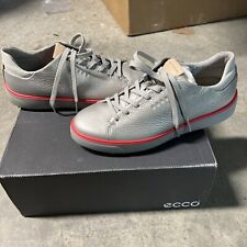 ECCO Golf Tray Hydromax Leather Women's Shoe Size 39 / US 8-8.5 Alusilver 108303 picture