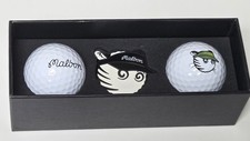 Malbon Golf Balls 2pc & 1 Ball Markers Set Limited Edition Rare picture