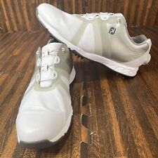 FootJoy FJ Energize BOA Men Spike Golf Shoes Size 11.5 Cleats White Silver 58129 picture
