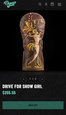 Dgap Drive For Show Girl Real Leather Driver Headcover Swag Golf New Sealed picture