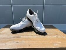 Footjoy Dryjoys Tour Men's White Leather/Faux Croc White Golf Shoes 53607 Size 7 picture