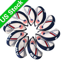 USA FLAG GOLF Iron Head Covers Headcovers Club Protection For Callaway Titleist picture