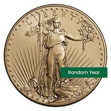 1 Oz American $50 Us Gold Eagle Coin Bu (random Year) picture