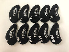 10PCS Golf Club Headcovers for Callaway Iron Head Covers Black Red Universal picture