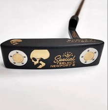 Scotty Cameron Special Select Newport 2 Blade Putter Black/gold Skull picture