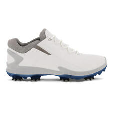 Ecco Golf Biom G 3 Shoes White Gray Blue Yak Leather Mens SZ ( 131824-01007 ) picture
