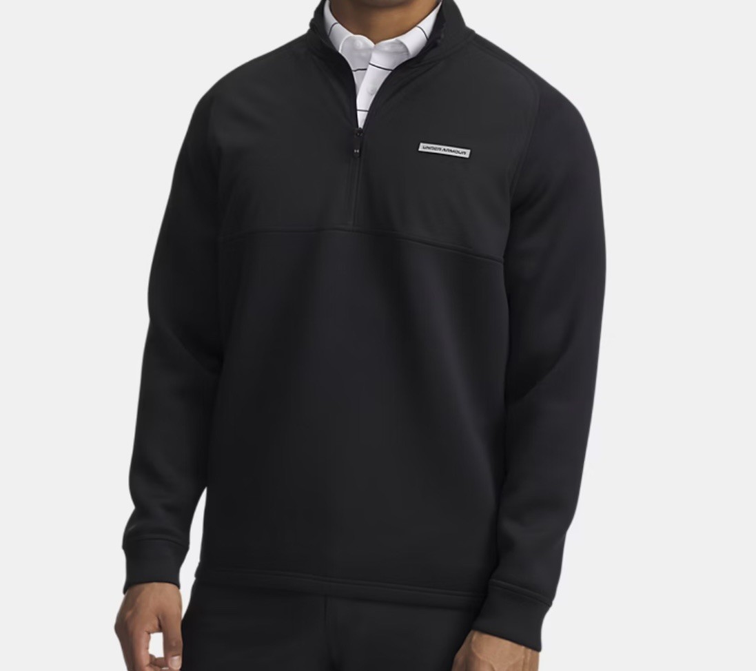 Under Armour Drive Pro Hybrid HZ Mens XL Black UA Storm Golf Pullover NWT Under Armour Drive Pro Hybrid HZ Mens XL Black UA Storm Golf Pullover NWT